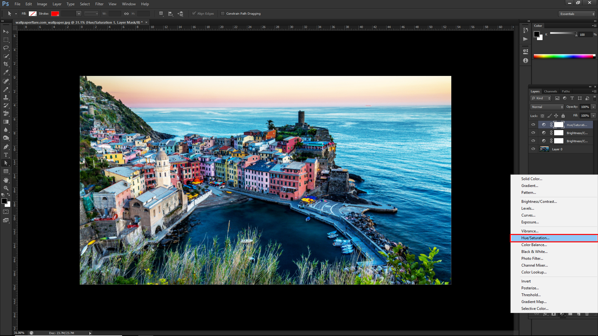 How to increase the brightness and contrast of your photos in Photoshop(creativea2z)