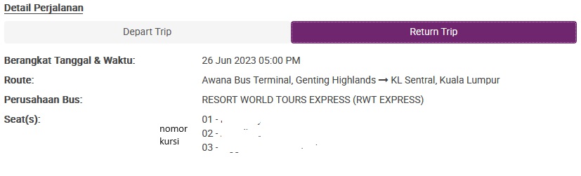 cara beli tiket bus ke genting highlands dari kl sentral