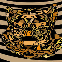 casino art of head of tiger