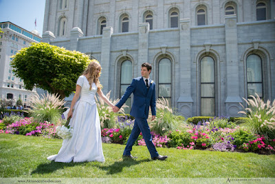 Salt Lake City Temple, Wedding, Wedding Photographer, Utah, Utah State Capital, Alexanders Studios, Temple Square, Old Meeting House, LDS Wedding