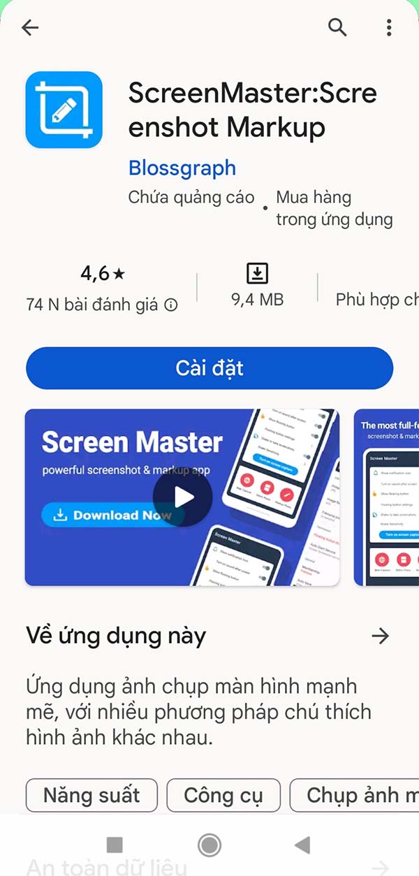 ScreenMaster:Screenshot Markup - App chụp màn hình điện thoại b1