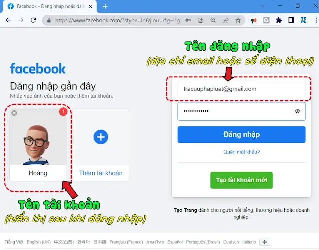 đổi tên đăng nhập Facebook_2