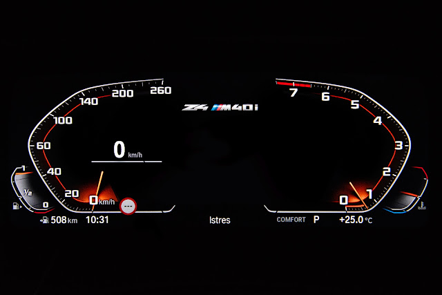 BMW Z4 M40i - instrument cluster