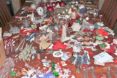 the stash of ornaments from years gone bye