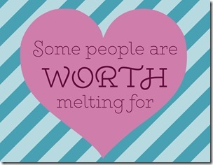 "Some people are worth melting for" Disney's Frozen Young Women Valentines Free Download