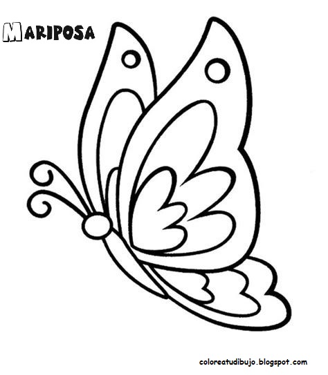 Mariposa para colorear