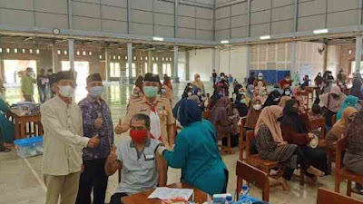 Kepala Dinas Pendidikan Kabupaten Tangerang, Apresiasi Vaksinisasi di Yayasan Budi Mulia..