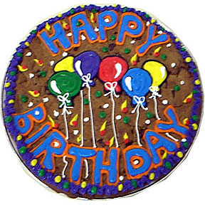 Birthday Balloons and Cake Cartoon