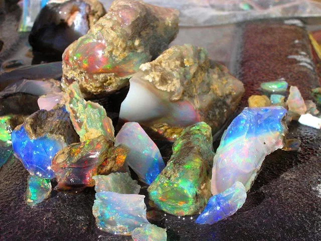 Opals from Nevada. Nevada Rockhounding: Dig Your Own Opals in Nevada