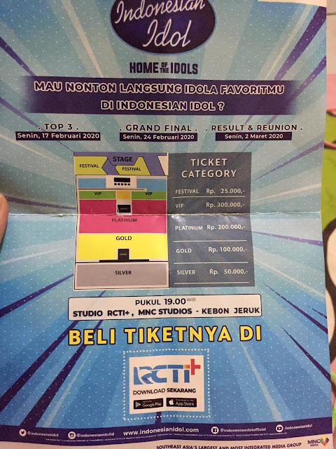 Tiket Indonesian Idol 2020