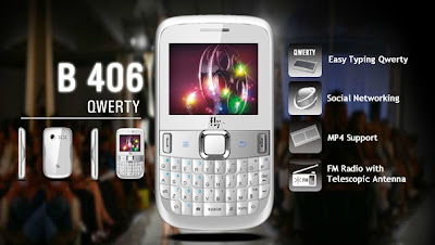 QWERTY Dual SIM Mobile Fly B 406