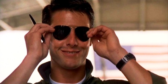 tom cruise top gun sunglasses. tom cruise risky business. tom