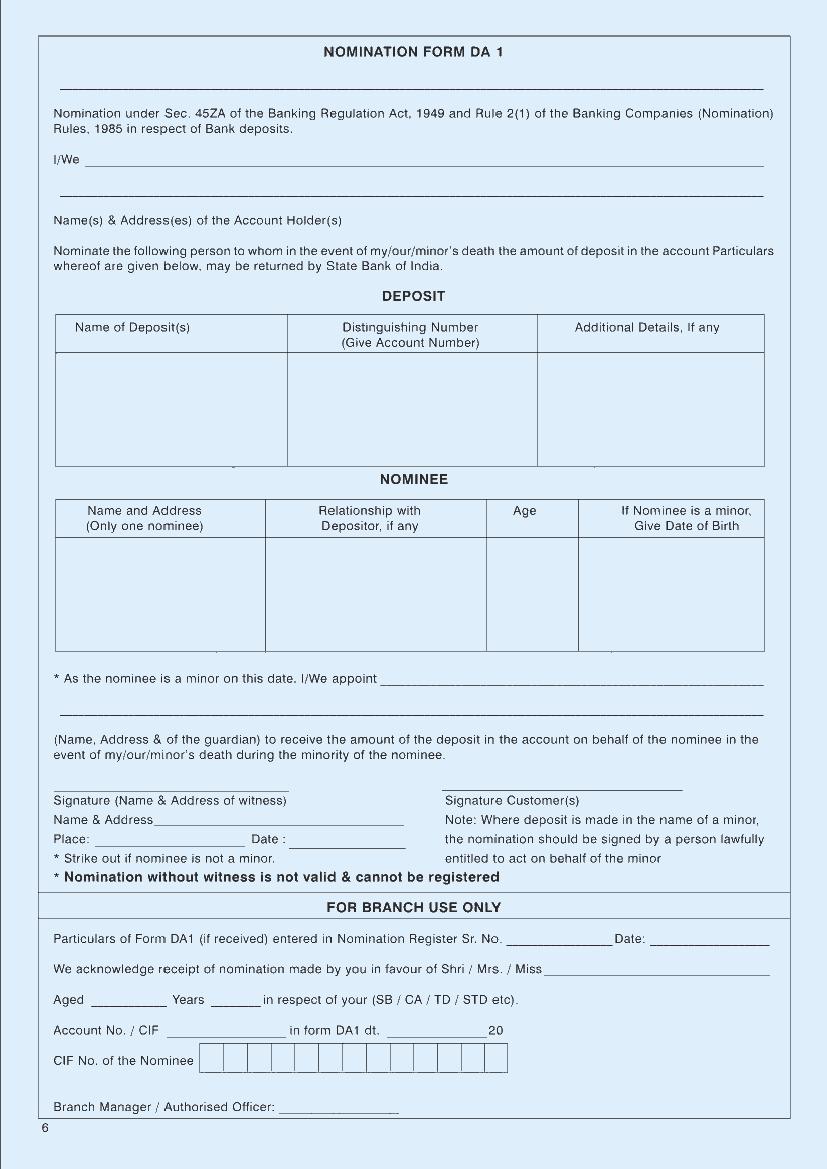 FCNB ACCOUNT OPENING FORM ( FOR NON RESIDENT INDIANS )