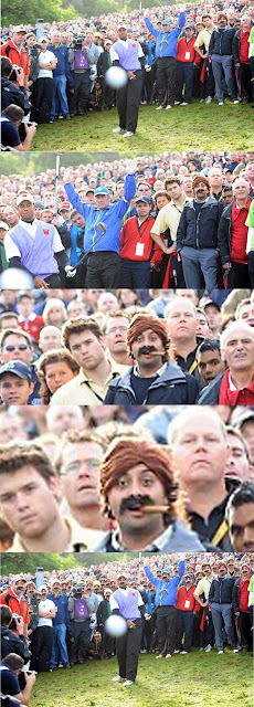 Cigar Guy from Ryder Cup Tiger Woods Photo