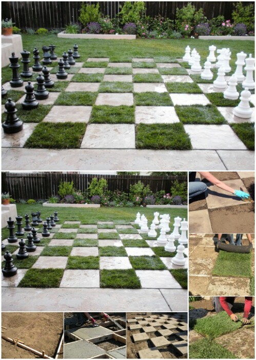 33 chessboard patio