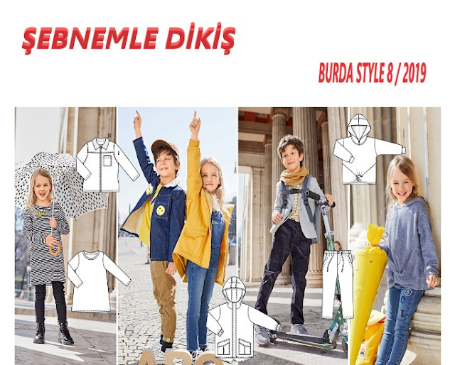 burda dergisi ağustos 8/2019 sayısı çocuk