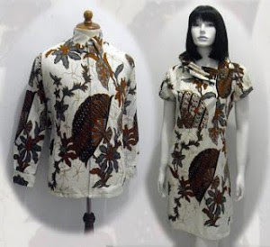 Model baju batik modern 016