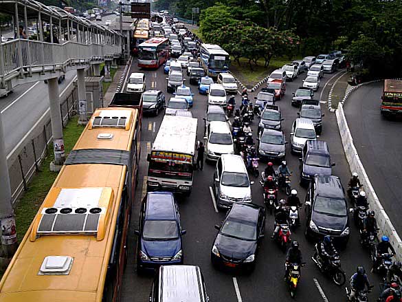 Traffic Jam at Jakarta