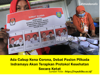 Ada Cabup Kena Corona, Debat Paslon Pilkada Indramayu Akan Terapkan Protokol Kesehatan Secara Ketat