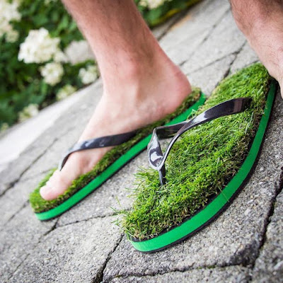 Greenery Flip Flops