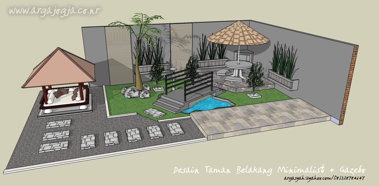 Desain Taman Minimalis 7 Gambar Taman