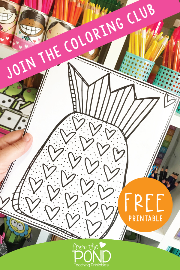 Free Pineapple Coloring Pages To Download