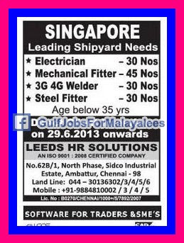 Leading Shipyard Needs - Singapore