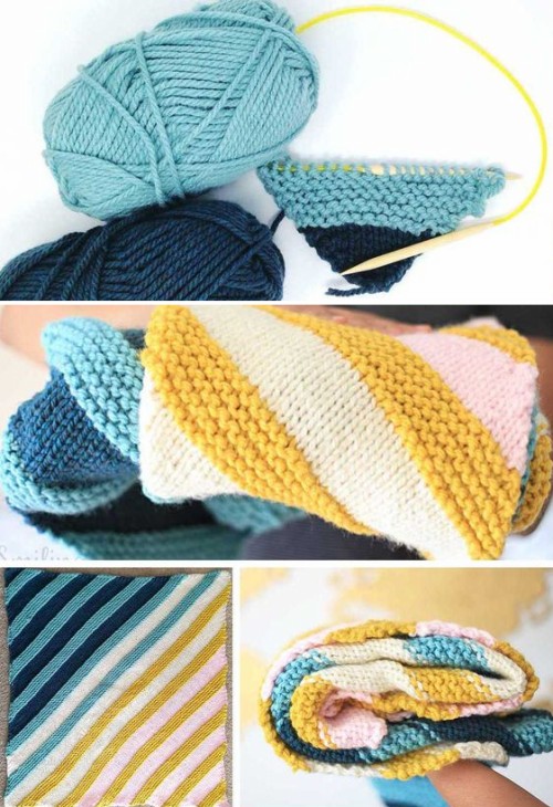 How to Knit a Corner To Corner Baby Blanket - Free Pattern 