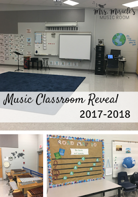 Music Classroom Reveal: Lots of great ideas for a travel-themed music room!