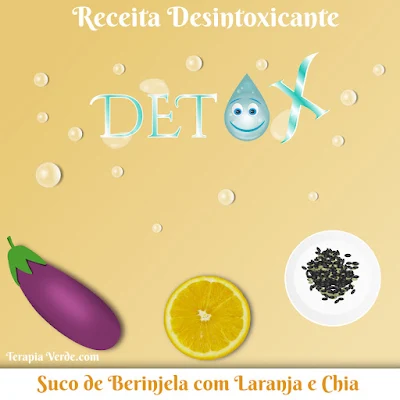 Receita Desintoxicante: Suco de Berinjela com Laranja e Chia