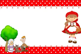 Little Red Riding Hood Party, Free Printable Invitations, Labels or Cards.