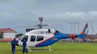 Pilot Helikopter Polda Jatim Lakukan Alternatif Landing di Tulungagung Untuk Keselamatan 