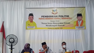 Lewat Pendidikan Politik, AJB Ketua Partai Berkarya Pinrang Ajak Masyarakat Bersama Membangun Daerah 