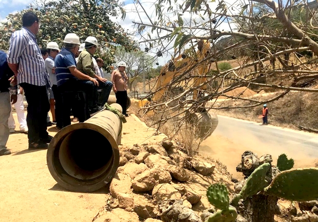 Obra da Compesa leva água do Rio São Francisco para abastecer Brejo da Madre de Deus