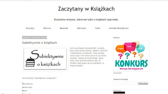 Oczami innych, czyli jaki jest blog "Subiektywnie o książkach"?