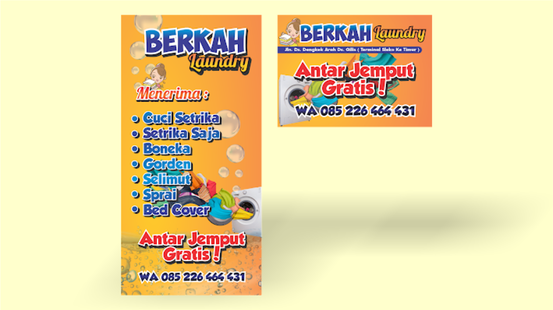 Design Banner Laundry Vector Free Download