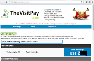 Cara mendapatkan uang dari TheVisitPay dengan mudah, dan pengertianya.