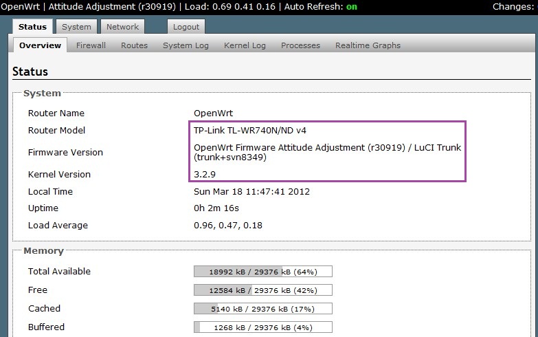 TP-Link WR740N OpenWrt Firmware