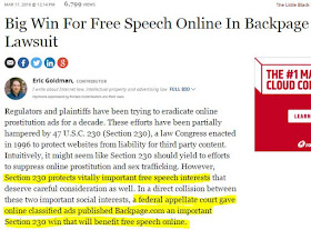 http://www.forbes.com/sites/ericgoldman/2016/03/17/big-win-for-free-speech-online-in-backpage-lawsuit/