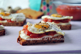 Canapés de pisto (La cocina de Camilni)