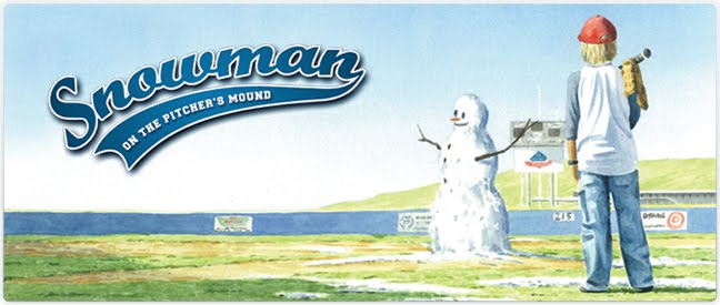 Snowman On The Pitcher's Mound