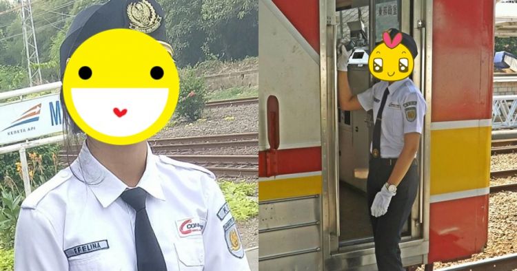 Suka Lempar Senyuman, Petugas KRL Cantik Ini Sukses Bikin Heboh Netizen