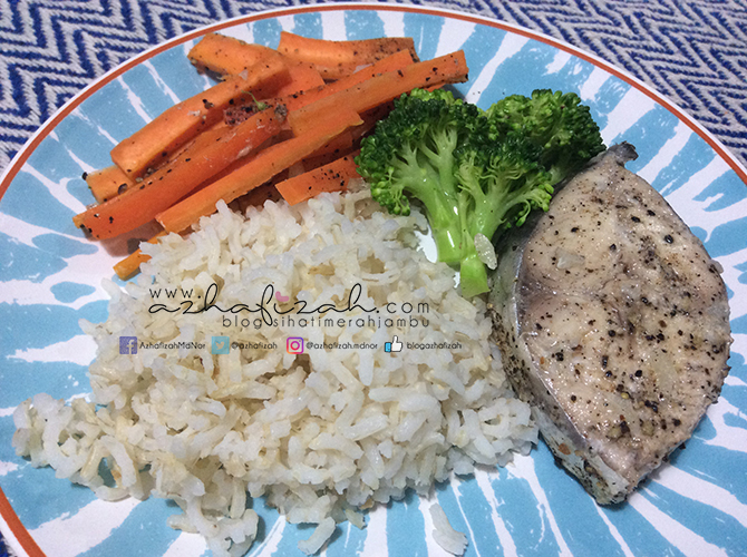 Menu Diet Dinner : Ikan Tenggiri Kukus Bersama Brokoli 