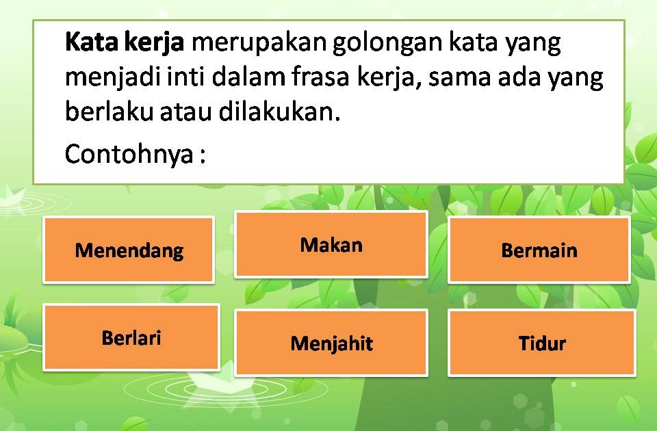 Kata kerja ~ Si Celik BM