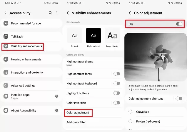 Visibility enhancements