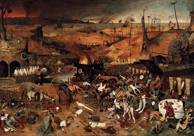 'The Triumph of Death' by Pieter Breugel the Elder. From the public domain and the Wikimedia commons.