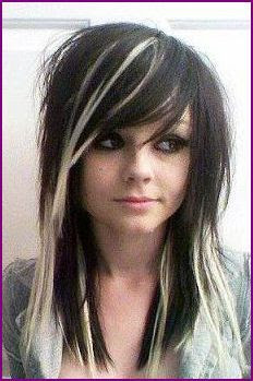 Best style Emo Scene Girls Hairstyles for Medium Short Hair 