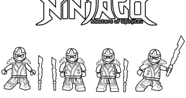  Gambar  Mewarnai Ninjago Untuk Anak PAUD dan TK