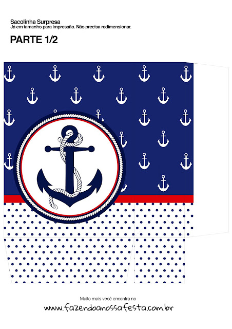 Nautical Party: Free Printable Boxes.