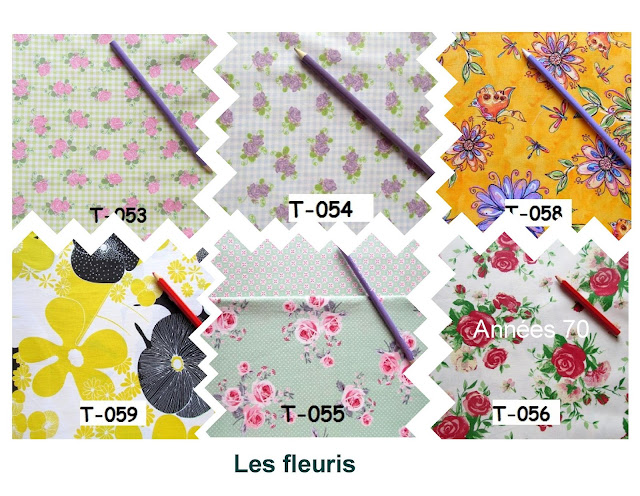 tissus à grosses fleurs pour la confection de tabliers de cuisine